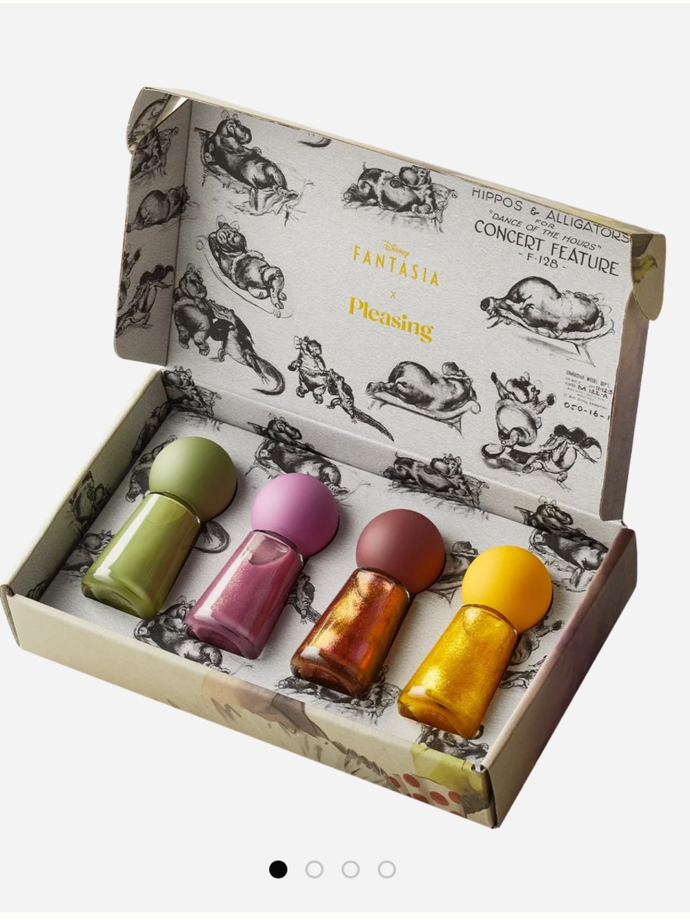 Pleasing Kids Nail Polish Set - Green, Pink, Red, Yellow